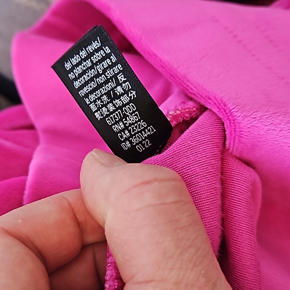 Victoria Secret Velour Joggers Hot Pink L - Picture 12 of 12